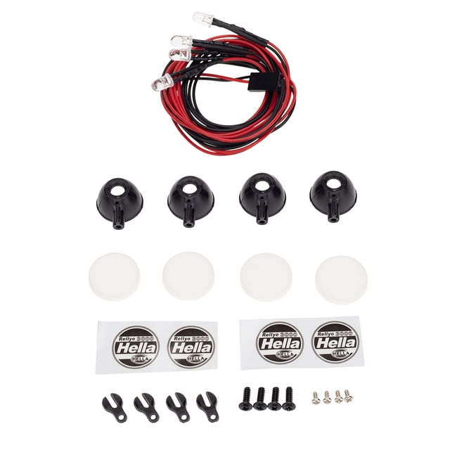 RC Light Bar Ronda Precise 1/10 Accesorios para automóviles Accesorios de vehículos Profesionales Modelo Modelo Cars Actualizaciones para Motors Reemplazo 4 piezas de luces 1 Set Monstrate FN001644-01