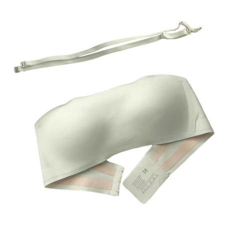 Zshosam Women s Comfortable Sexy Thin Strapless Non Slip And Traceless Comfortable And Breathable Without Steel Ring Bra(Mint Green M)