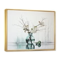 thumbnail image 2 of Designart "Vase of Simplicity and Reflections II" Abstract Still Lifes Floater Framed Canvas Art Print, 2 of 7