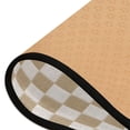 thumbnail image 4 of Dailycode Hallway Runner Rug 2x6 Non Slip Absorbent Soft Floor Mat for Home Kitchen Bedroom Entrance Brown White Checkered, 4 of 7