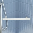 thumbnail image 6 of Pivot shower door, with 1/4" tempered glass, 34.75 in. x 72 in. Frameless Neo-Angle Pivot Shower Enclosure in Matte Black, 6 of 10