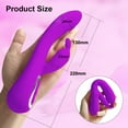 thumbnail image 6 of TLUDA Rechargeable Heated G Spot Vibrator Rabbit Vibrator Stimulator Personal Massager Sex Toys for Women Purple, 6 of 6