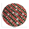 thumbnail image 3 of Zynviq Stripes Area Rugs Christmas 31.5" X 31.5" Throw Rug Polyester Multicolor Round Washable Small Rug for Living Room, 3 of 6