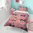 thumbnail image 4 of Shiba Inu Dog and Flower Floral Duvet Cover and Pillowcase Set for Single Bedding, Bedroom Accessories for Kids Teens, 4 of 5