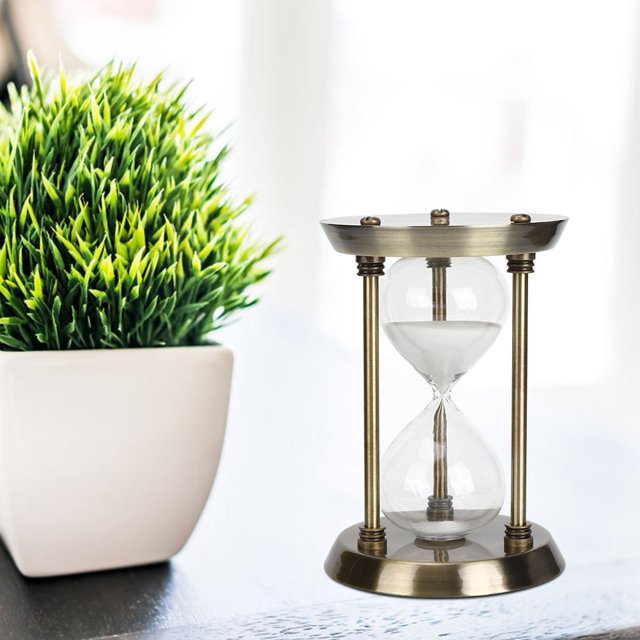 Reloj de arena temporizador de reloj de cristal de tiempo de funcionamiento preciso para oficina en casa ANGGREK Otros
