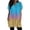 Sky Blue, variant on Duoif Women's Casual V Neck Short Sleeve Dress Loose Fit T Shirt Dress with Pockets Black L