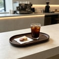 thumbnail image 6 of CQCYD Under $5 Faux Wood Grain Serving Tray, Reusable Plastic Coffee Dessert Tray, Rectangular Breakfast Tray for Tea Fruit Home Kitchen, 9 x 5 x 1 Inch, 6 of 6