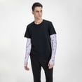 thumbnail image 2 of Lsque Purple Butterfly Cooling Arm Sleeves for Men & Women -Compression Sleeves to Cover Arms for Working,Sun Sleeves for UV Protection,Breathable, Moisture-Wicking, 2 of 8