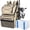 Khaki with box, variant on Cooler Fishing Backpack With Rod Holders 45l Large Water-resistant Tackle Bag Store Gear Gifts For Men Father Sport Bags