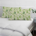 thumbnail image 3 of Spring Leavse Pillow Covers, Linen Long Throw Pillow Case, Pastoral Garden Botanical Rustic Burlap Holiday Pillow Protector Decorative Cushion Cover for Living Room/Bedroom 20" x 36", 3 of 8
