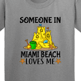thumbnail image 4 of Inktastic Someone in Miami Beach Loves Me Youth T-Shirt, 4 of 5