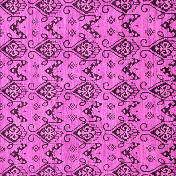 Ahgly Company Indoor Square Abstract Pink Modern Area Rugs, 4' Square
