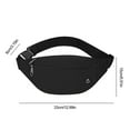 thumbnail image 2 of dajkiuy Fanny Pack for Men Women,Crossbody Waist Bag Pack,Belt Bag for Travel Walking Running Hiking Cycling,Easy Carry Any Phone,Wallet (Black), 2 of 6