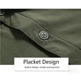 thumbnail image 2 of Men Long Sleeve Utility Button Down Shirts, Multi Chest Pocket Relaxed Fit Outdoor Work Tactical Shirts, 2 of 6