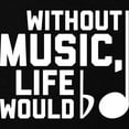 thumbnail image 2 of CafePress - Without Music Life Would Be Maternity Dark T Shirt - Maternity Dark T-Shirt, 2 of 3