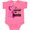 Hot Pink, variant on Inktastic Breast Cancer Awareness I Support My Auntie with Pink Ribbon Boys or Girls Baby Bodysuit
