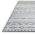 thumbnail image 4 of Addison Rugs Indoor/ Outdoor Addison Yuma Southwest Striped Washable Area Rug 9' x 12' - Gray, 4 of 8