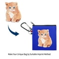 thumbnail image 6 of Aspire 12 Pack Coin Purse with Carabiner, Cotton Canvas Pouch 4-1/4 x 4-1/4 Inches - Mixed Colors, 6 of 6