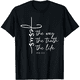 thumbnail image 1 of Christian Tee Women Men Jesus The Way Truth Life T-Shirt, 1 of 5