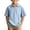 Light Blue, variant on Grblisyd Boys Girls Polo Shirts Kids Solid Color Button Up Short Sleeve School Uniform V Neck Cotton Linen Shirt 10-12 Years