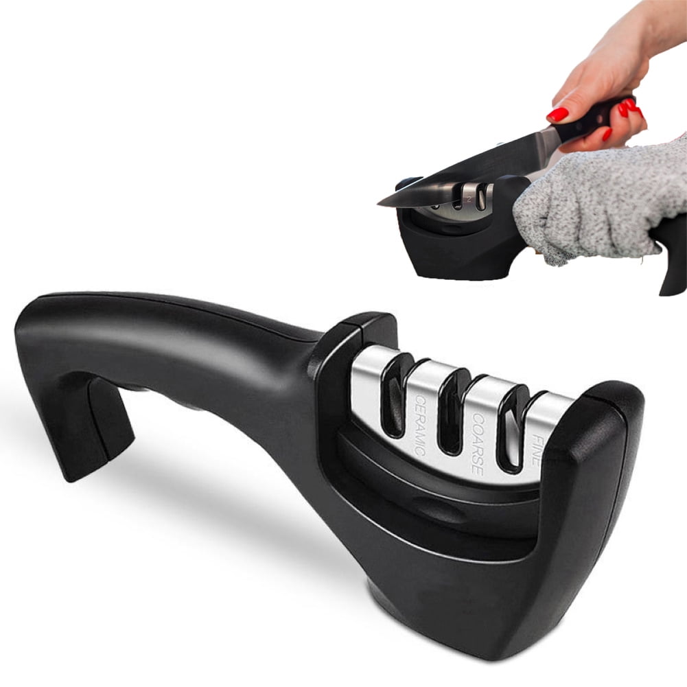 Cheer Collection Culinary Knife Sharpener, Professional 3-Stage