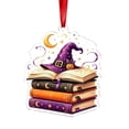 thumbnail image 2 of Halloween Hanging Ornament, Ghost Tree Ornaments,Acrylic Ghost Pendant with String, Spooky Miniature Ghost Hanging Signs for Halloween Tree Craft Decor,Holiday Party Favors, 2 of 7