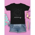 thumbnail image 3 of Moonchild Emoji - Cosmic Smiley Starry Night Youth's T-shirt, 3 of 4