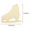 thumbnail image 5 of Gymnture christmas 20 Wood Ice Skate Cutouts Christmas Wooden Slices DIY Crafts 8.5X8cm, 5 of 10