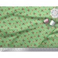 thumbnail image 3 of Soimoi Green Cotton Voile Fabric Leaves & Butterfly Print Fabric by Yard 42 Inch Wide, 3 of 3