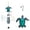 Blue, variant on Liffy Sea Turtle Wind Chimes with Glass & Metal Tubes for Outdoor Garden Decor & Gifts - Green & Blue