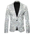thumbnail image 3 of oqasdz Blazer for Men Sequin Print Jacket Glitter Embroidered Tuxedo for Groom Dinner Comfort Loose Fit Sport Coat Party Evening Wedding Prom, 3 of 4