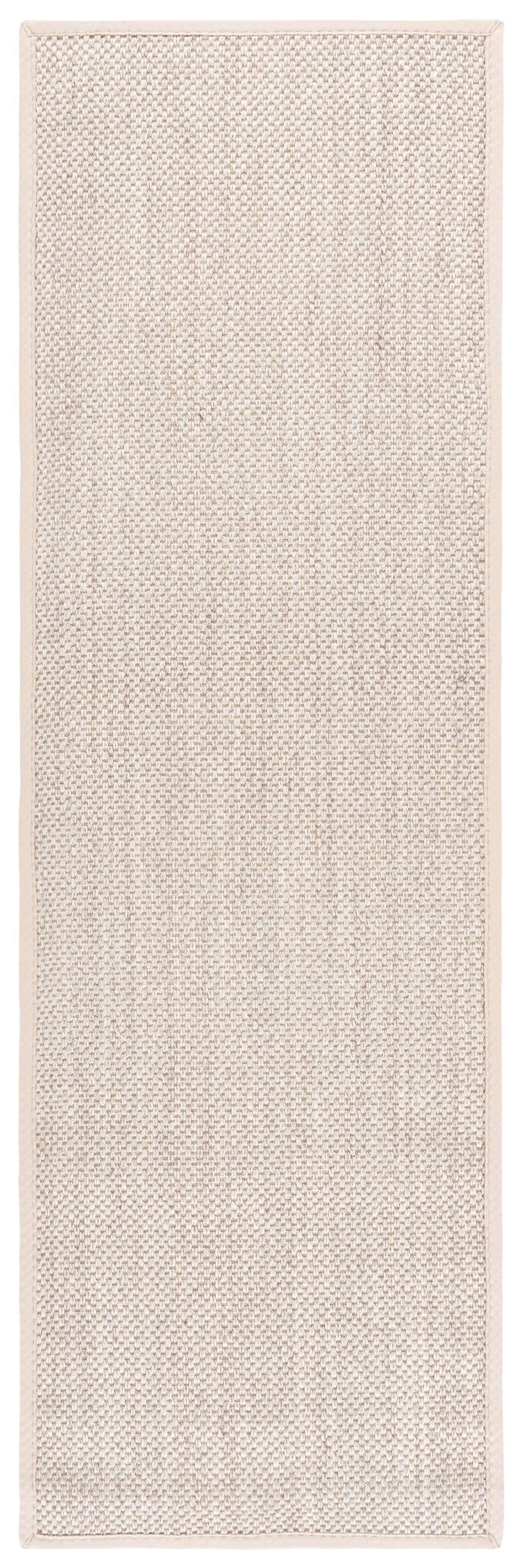 Safavieh Natural Fiber Kentigern Solid Runner Rug, Marble/Beige, 3' x 6'