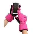 thumbnail image 2 of Touchscreen Snow Gloves Waterproof Insulated Winter Gloves For Men/Women,Pink,L, 2 of 4