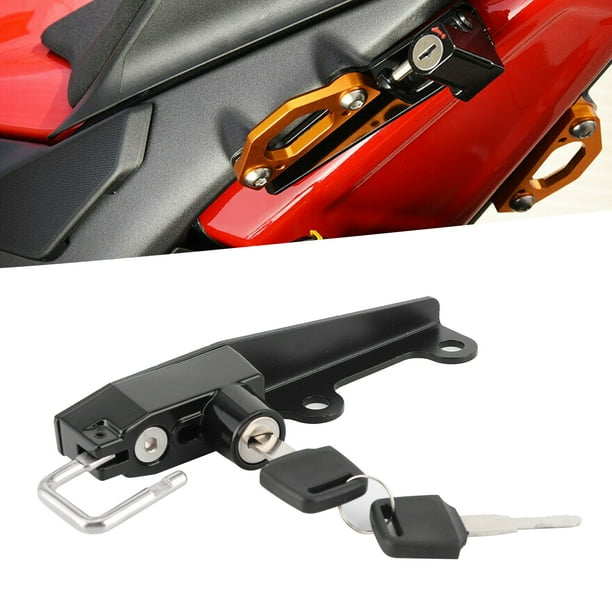 AMONIDA Helmet Lock Holder Motorcycle Helmet Lock Anti Theft Stainless Steel W 2 Keys Fit For Ducati Panigale V4 V4S 2018 Helmet Lock For Ducati Walmart