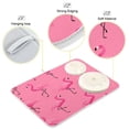 thumbnail image 4 of Dish Drying Mat Kitchen Pad Large Counter Absorbent Dish Mats Drainer Flock Of Cartoon Flamingos, 4 of 8