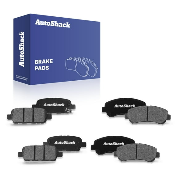 AutoShack Front & Rear Ceramic Brake Pad Set | Replacement for 2008-2013 Nissan Rogue 2007-2012 Nissan Sentra | 8-PC