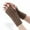 Khaki, variant on Xfvqtps Fingerless Gloves for Womens Mid-Length Thumb Hole Ribbed Arm Warmer Knitting Crochet Solid Color Fashion Thermal Warm Winter Mittens Red