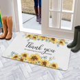 thumbnail image 5 of Sunflower Wood Garland (3) Door Mat 30 X 17 Inch Welcome Doormat Indoor Outdoor Entrance Floor Mat Non Slip Spring Summer Decor Rubber Mats, 5 of 6