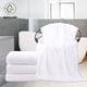 thumbnail image 2 of Juego de toallas de baño Cosy Family de microfibra, 4 unidades, color blanco, 70 x 140 cm, 2 of 7