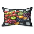 thumbnail image 3 of Pillow Case Plush Pillow Fruit Painting Photo Case standard size/King size/Queen size Bed Pillow Pillowcases, 3 of 9