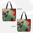 thumbnail image 2 of Easygdp Hummingbird Floral Paradise Bolsa Tote para Mujer, Bolso de Hombro para Trabajo, Playa, Viajes, Compras y Supermercado, 2 of 7