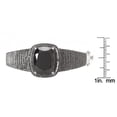 thumbnail image 3 of 925 Sterling Silver Black Agate,Black Spinel Bangle, 3 of 3