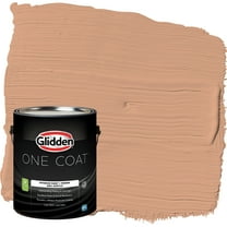 Glidden One Coat Interior Paint and Primer, Orange Maple / Orange, Gallon, Semi-Gloss