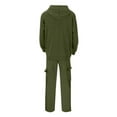 thumbnail image 6 of LNZGNM Green Track Suits Mens Gym Sweatsuits for Men Set Autumn Hoodie and Sweatpants Set Casual Jogging Suits Sets with Pockets, Army Green L, 6 of 9