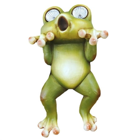 

TOPGOD Garden Solar Lights LED Eyes Frog/Pig/Dog-Shape Energy-Saving Yard Lamps for Patio Balcony