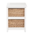 thumbnail image 3 of Seabrook Two-Tier Storage Unit Engineered Wood  White Finish and Natural Baskets, 3 of 5