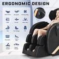 thumbnail image 5 of Massage Chair Recliner with Zero Gravity and Full Body Air Pressure, for Home Office, Black, 5 of 8