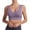 Purple, variant on Joau Women's Mesh Sports Bra - Breathable Removable Padded Wirefree Seamless Workout Yoga Bra Fitness Crop Tank Top with Built in Shelf Bra