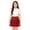 EE58_Red, variant on VV AVEORS Pleated Athletic Skirts for Girls Built-in Shorts Hight Waisted Workout, Running, Golf, Tennis Skorts for Teen Gray 150