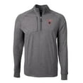 thumbnail image 2 of Men's Cutter & Buck  Heather Black Louisville Cardinals Big & Tall Adapt Eco Knit Quarter-Zip Pullover Top, 2 of 3
